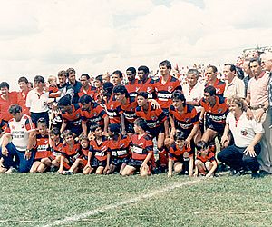 Time campeão da segunda divisão do campeonato paulista de 1989 (foto JC Sports)